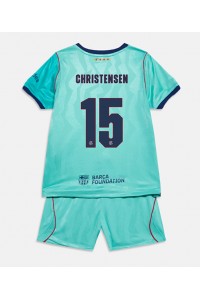 Barcelona Andreas Christensen #15 Jalkapallovaatteet Lasten Kolmas peliasu 2026-27 Lyhythihainen (+ Lyhyet housut)